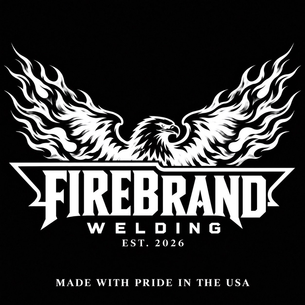 Firebrand Welding eagle-and-flame logo